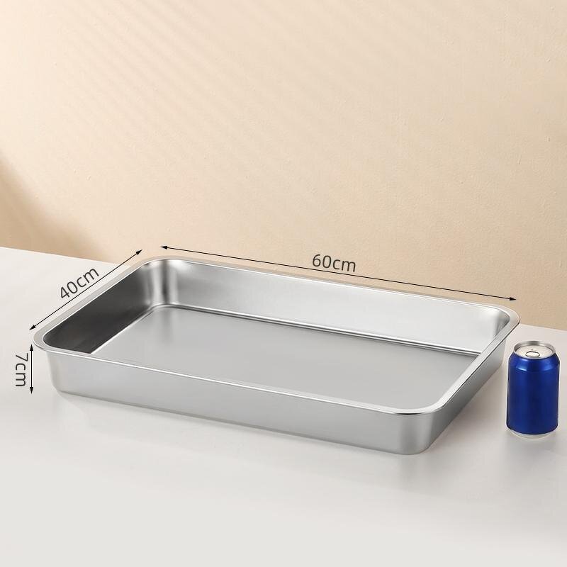 Baking Pan Manufacturer - OEM/ODM Custom 60x40cm Stainless Steel Deep Dish