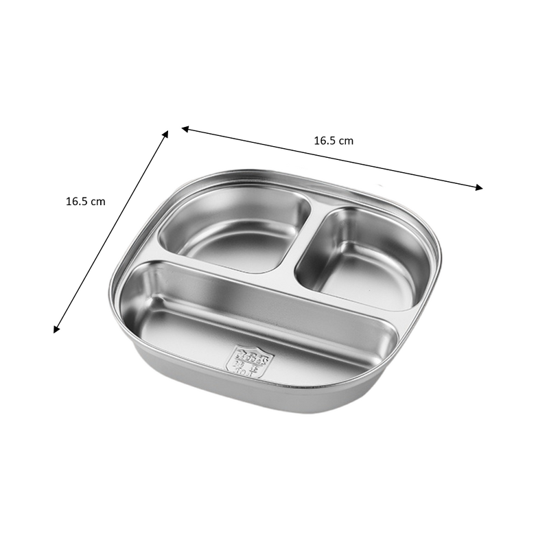 Square Divided Plate Manufacturer - OEM/ODM Custom Stainless Steel 304 with Cover
