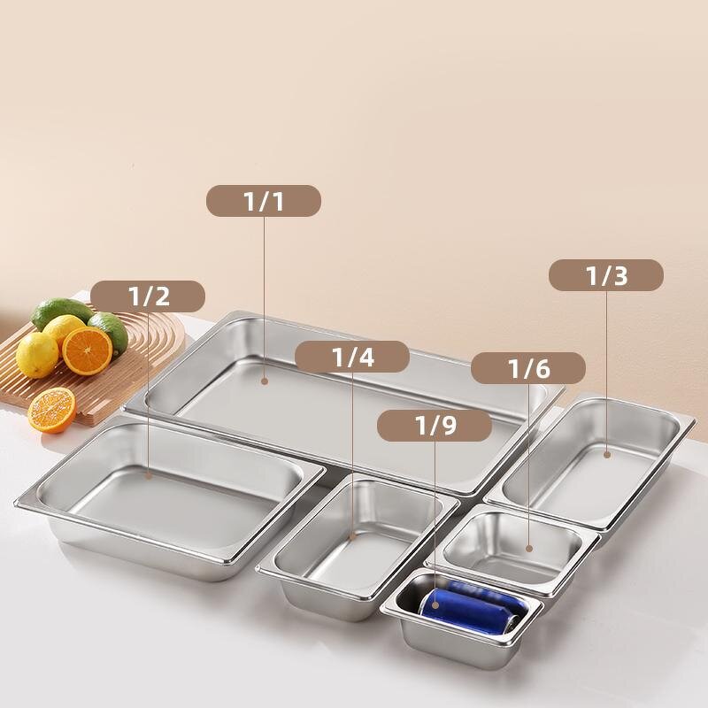 GN Pan Manufacturer - OEM/ODM Custom American Style 1/2 Stainless Steel 10cm