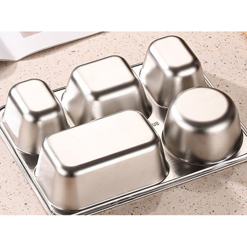 Lunch Box Manufacturer - OEM/ODM Custom Stainless Steel 304 5 Compartments
