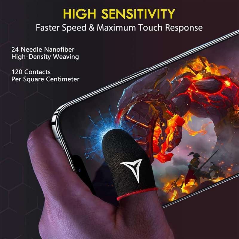 Mobile Gaming Finger Sleeves Factory - Thin Anti Sweat Nanofiber