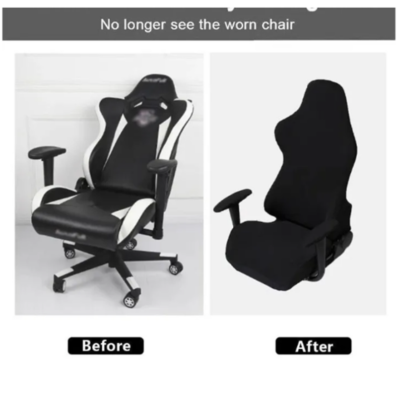 Custom Esports Chair Cover Factory - OEM Solid Color Stretch Comfortable