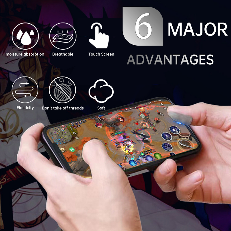 Gaming Finger Sleeves Manufacturer - Custom Anti Sweat Silver Fiber Touch Screen