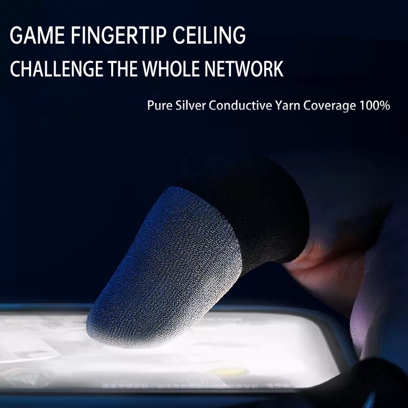 Gaming Finger Sleeves Manufacturer - Custom Silver Fiber Breathable for PUBG