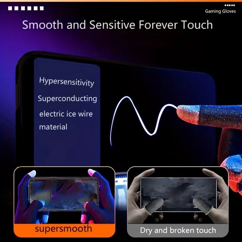 Silver Touch Screen Gloves Manufacturer - OEM Anti Sweat Anti Slip Game