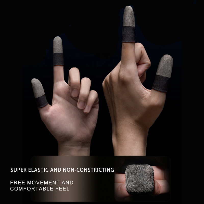 Gaming Finger Sleeves Manufacturer - Custom Silver Fiber Breathable for PUBG