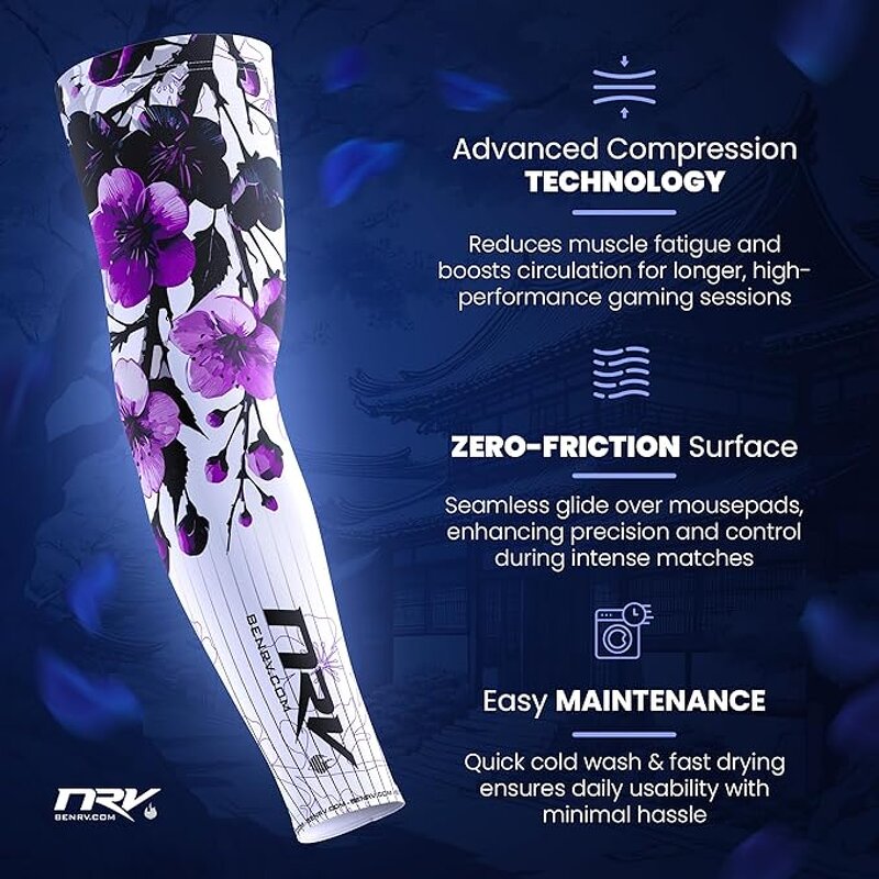 Gaming Arm Sleeves Manufacturer - OEM Ice Silk Cooling Compression