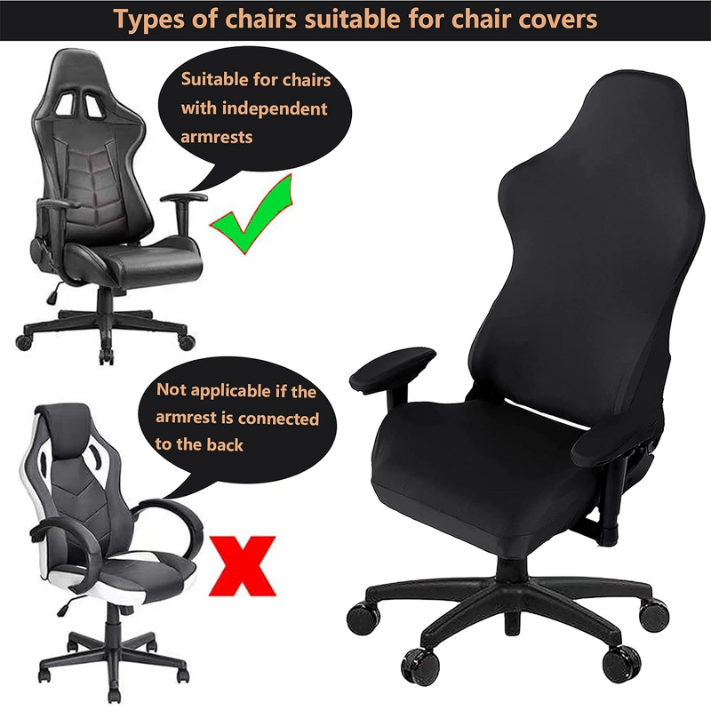 Gaming Chair Cover Set Factory - OEM Elastic Milk Silk Spandex Slipcover