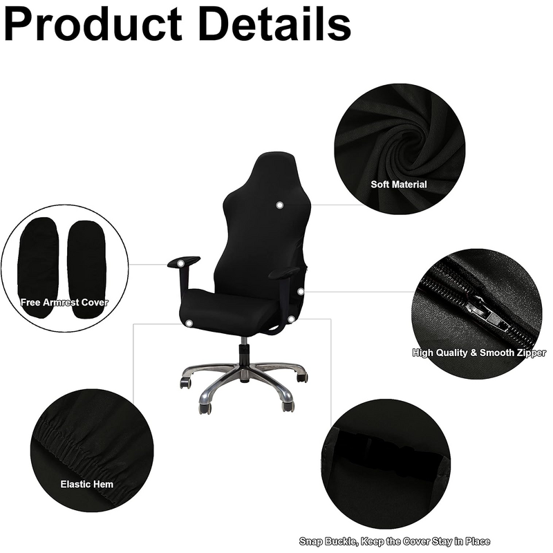 Custom Logo Gaming Chair Cover Supplier - OEM Spandex Assemble Fundas