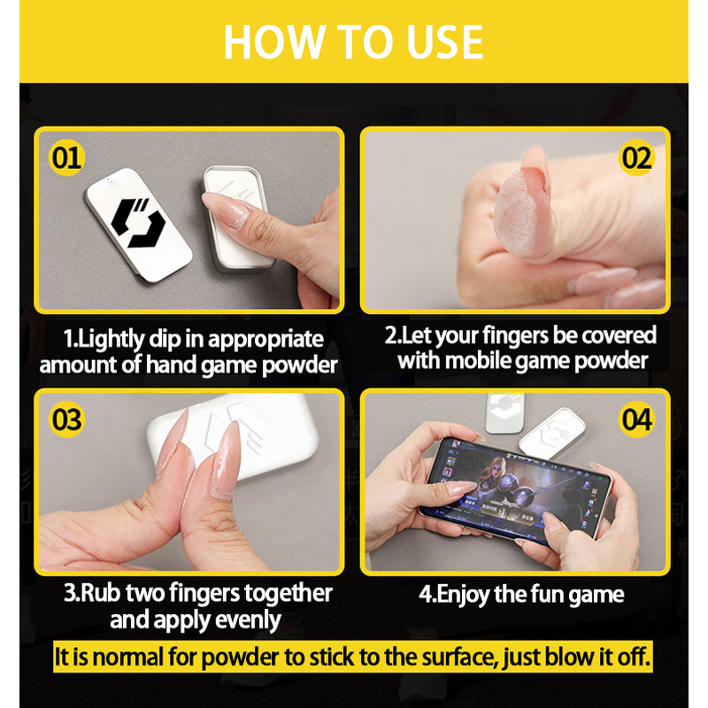 Mobile Game Grip Powder Factory - OEM Anti Sweat for Esports