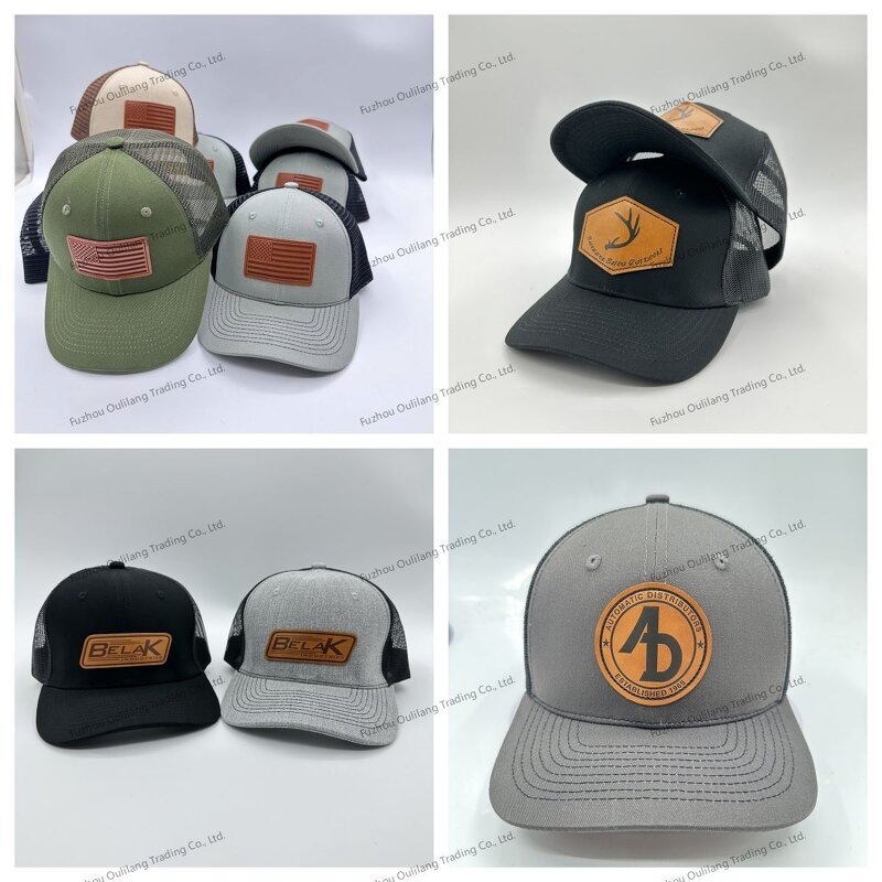 Adult Trucker Cap Manufacturer - OEM/ODM BSCI Wholesale Leather Patch