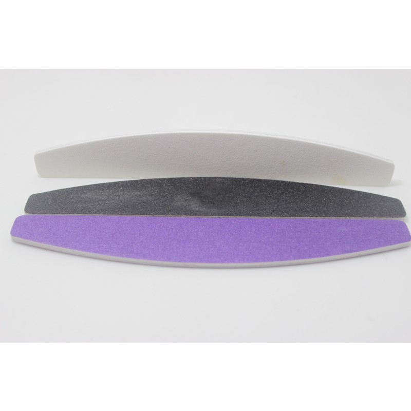 Washable Nail File Manufacturer - OEM Custom Logo Half Moon 100/180