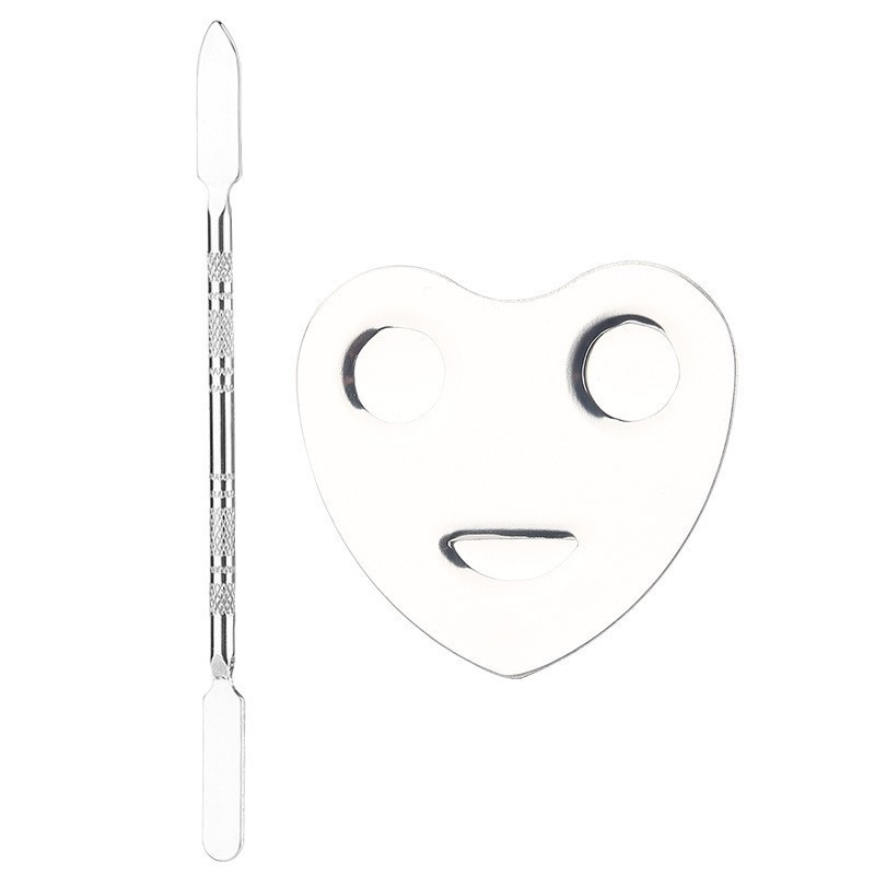 Makeup Spatula Supplier - OEM Stainless Steel Heart Ring Shape
