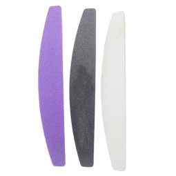Washable Nail File Manufacturer - OEM Custom Logo Half Moon 100/180