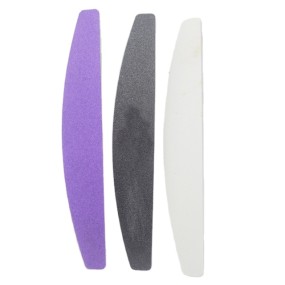 Washable Nail File Manufacturer - OEM Custom Logo Half Moon 100/180