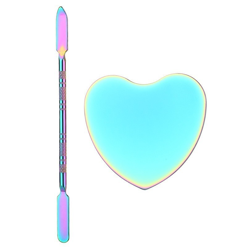 Makeup Spatula Supplier - OEM Stainless Steel Heart Ring Shape