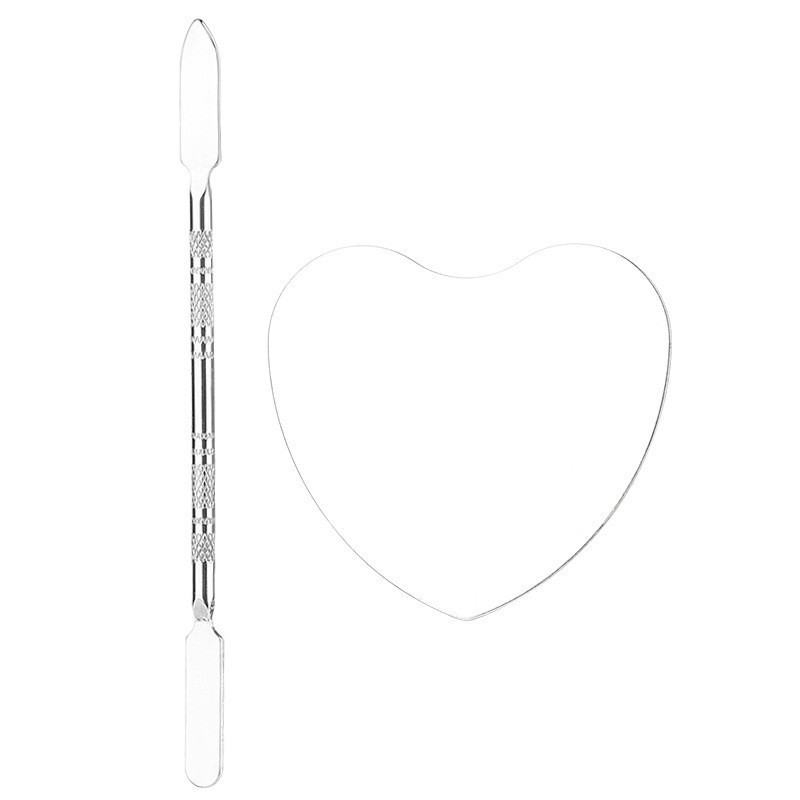Makeup Spatula Supplier - OEM Stainless Steel Heart Ring Shape