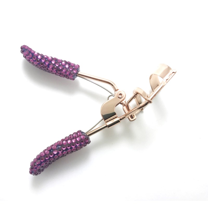 Lash Curler Factory - OEM Deluxe Jeweled Rhinestone Gold Pearl