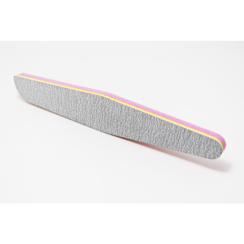 Sponge Nail File Supplier - Bulk pink Grit 80/100 Double Side