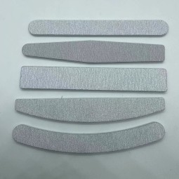 Emery Board Factory - OEM Grit 100/180 Half Moon Zebra Grey