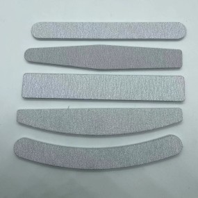 Emery Board Factory - OEM Grit 100/180 Half Moon Zebra Grey