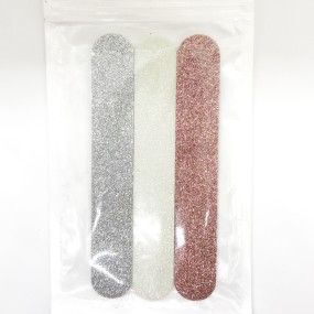 Nail File Manufacturer - Bulk CPP Bag Packing Medium Glitter