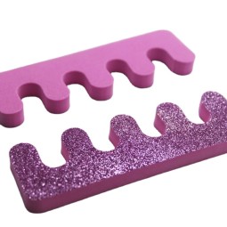Pedicure Separator Manufacturer - OEM pink Glitter EVA Foam Disposable