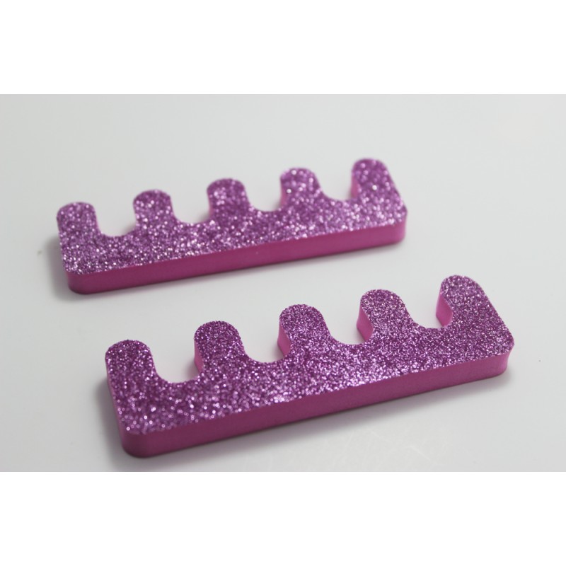Pedicure Separator Manufacturer - OEM pink Glitter EVA Foam Disposable