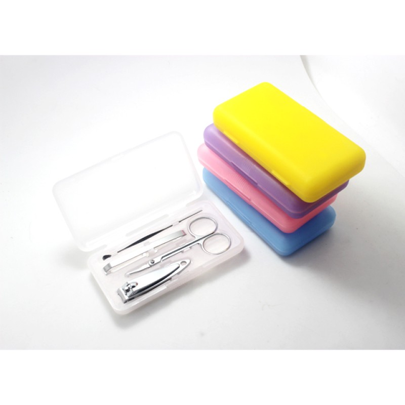 Pedicure Set Supplier - Bulk 4 Pcs Nail Case Clipper Mini Set
