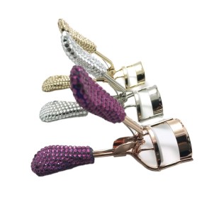 Lash Curler Factory - OEM Deluxe Jeweled Rhinestone Gold Pearl