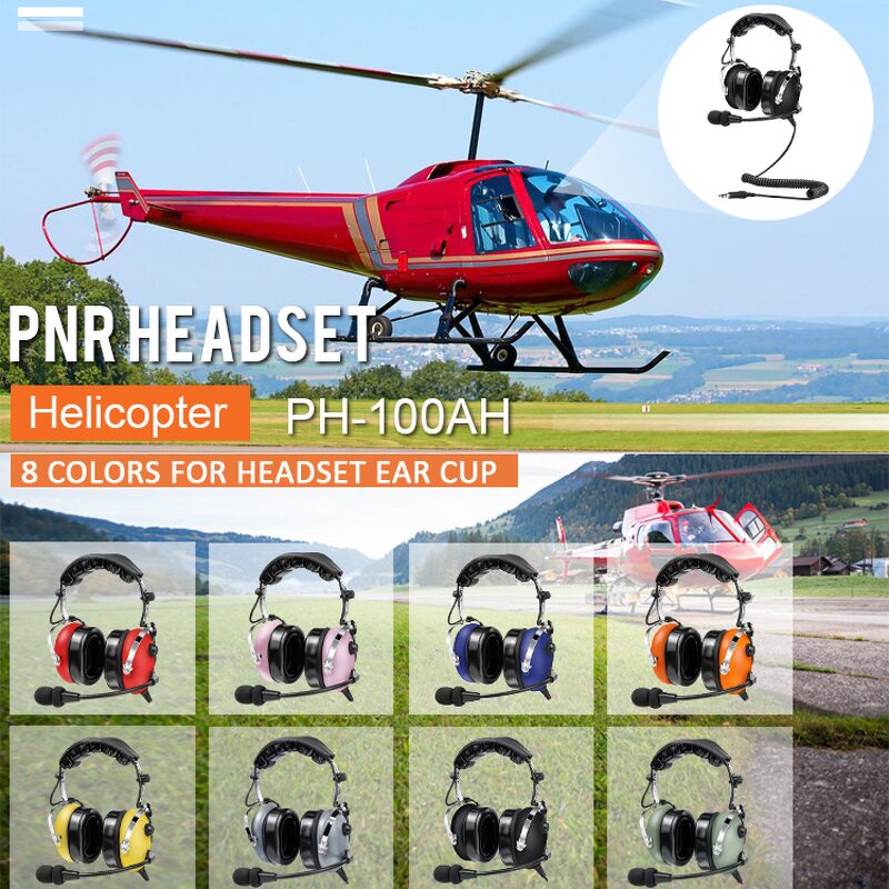 Helicopter Headset Manufacturer - OEM/ODM Dynamic Mic with Soft Earpad