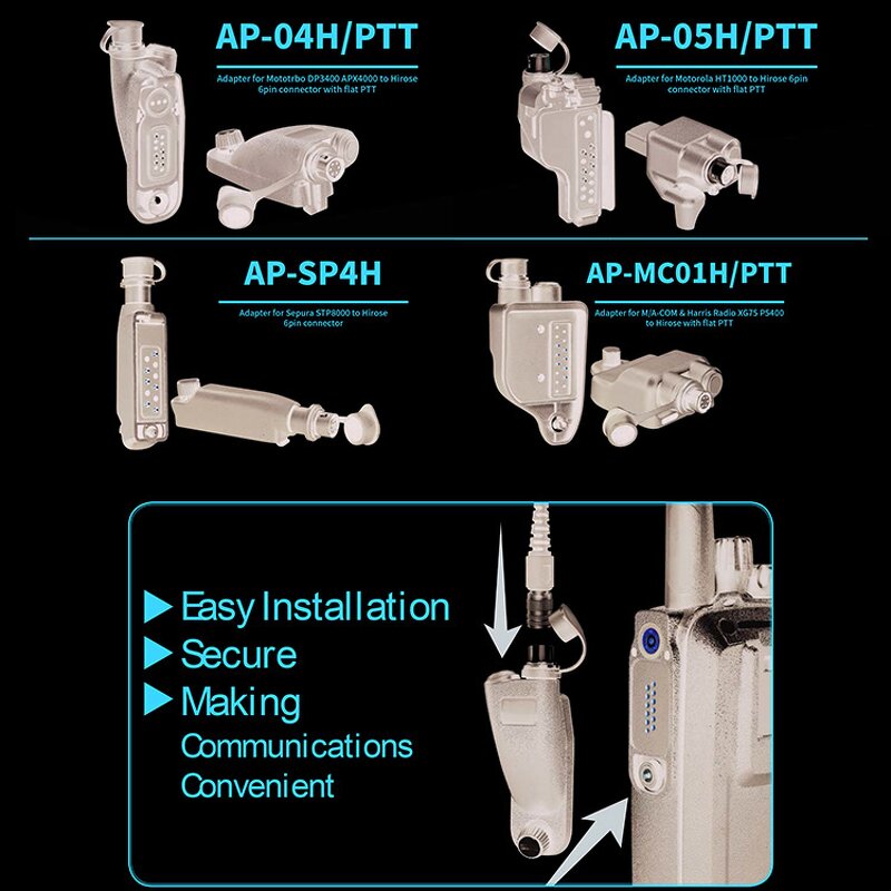 Audio Adapter Factory - OEM/ODM for Motorola XTS5000 to 3.5mm