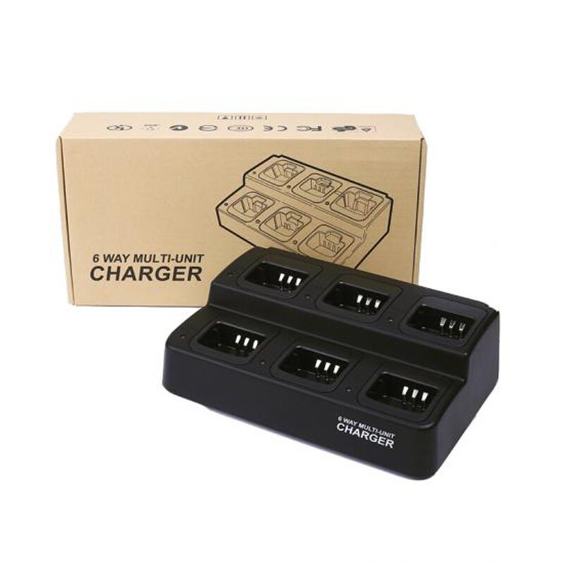 6-Way Charger Factory - OEM/ODM Multi-Unit for Walkie Talkie