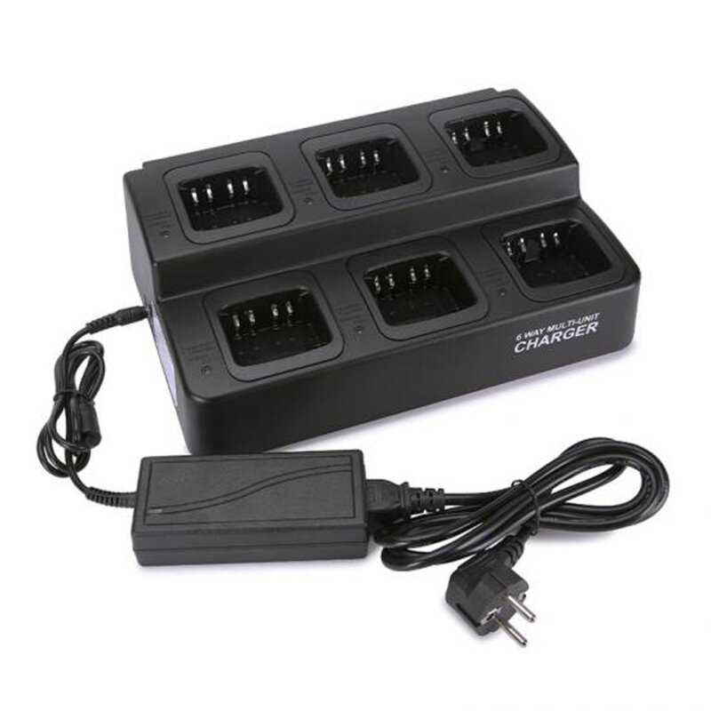 6-Way Charger Factory - OEM/ODM Multi-Unit for Walkie Talkie
