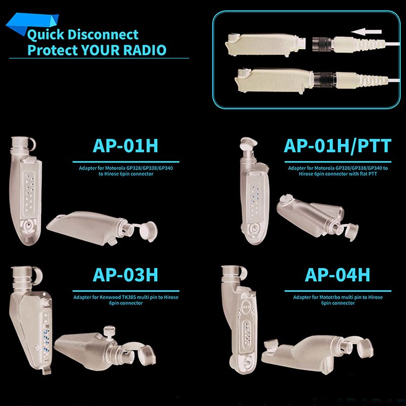 Walkie Talkie Audio Adapter Manufacturer - OEM/ODM for Sepura to Hirose