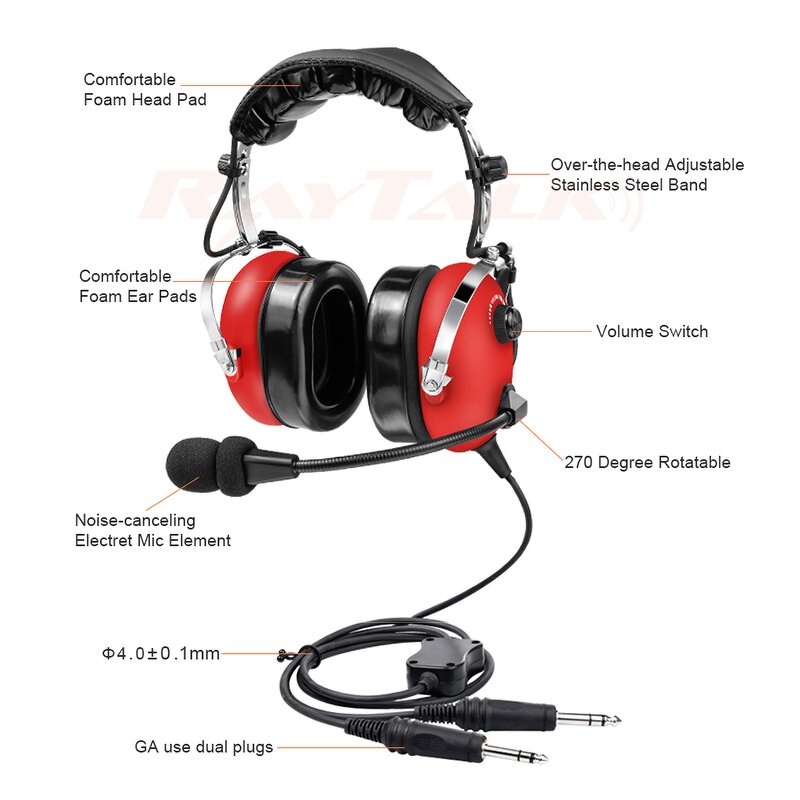 Aviation Pilot Headset Manufacturer - OEM/ODM Noise Cancelling with Boom Mic
