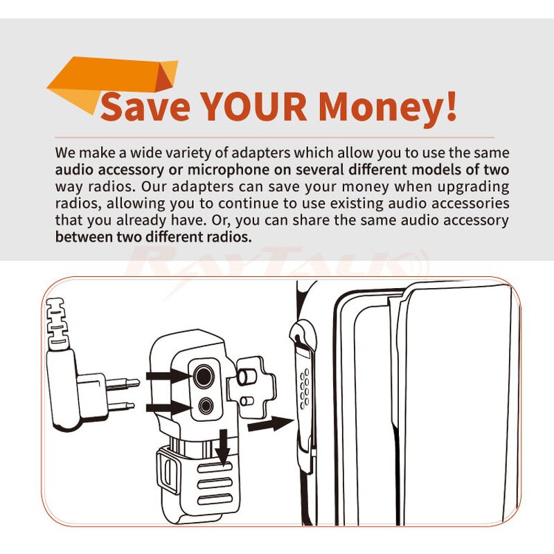 Audio Adapter Factory - OEM/ODM for Motorola XTS5000 to 3.5mm