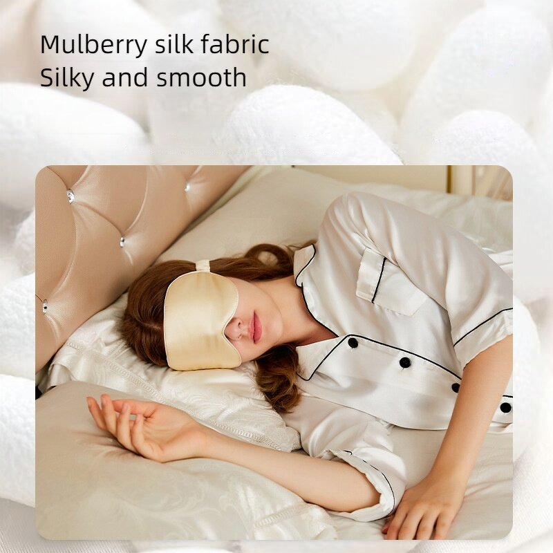 Silk Eye Mask Manufacturer - OEM 100% Mulberry Satin Sleep Mask for Travel