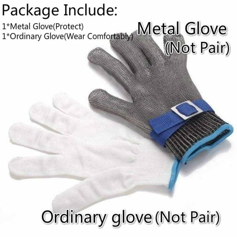 Cut Resistant Glove Factory - OEM Level 9 316L Stainless Steel Chainmail