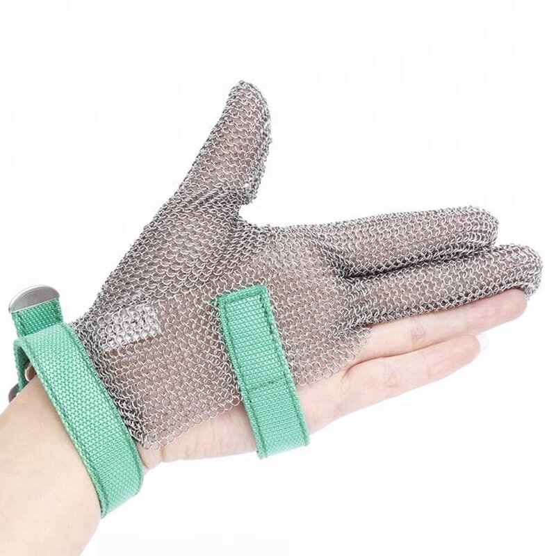 Cut Resistant Glove Factory - OEM 316L HPPE Stainless Steel Three Fingers