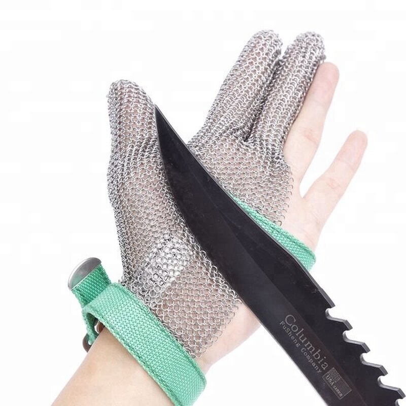 Cut Resistant Glove Factory - OEM 316L HPPE Stainless Steel Three Fingers
