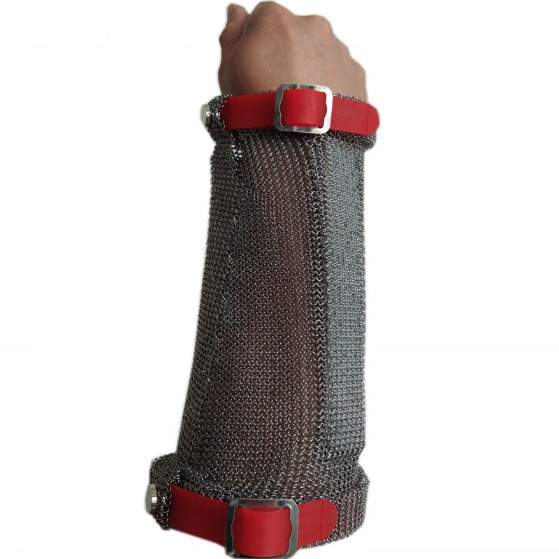 Arm Guard Factory - OEM Cut Resistant Chainmail Mesh with Textile Strap