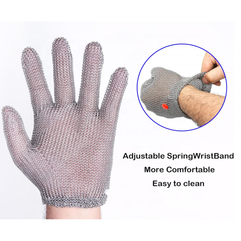 Wrist Band Factory - Bulk Spring Strap for Chainmail Metal Mesh Gloves