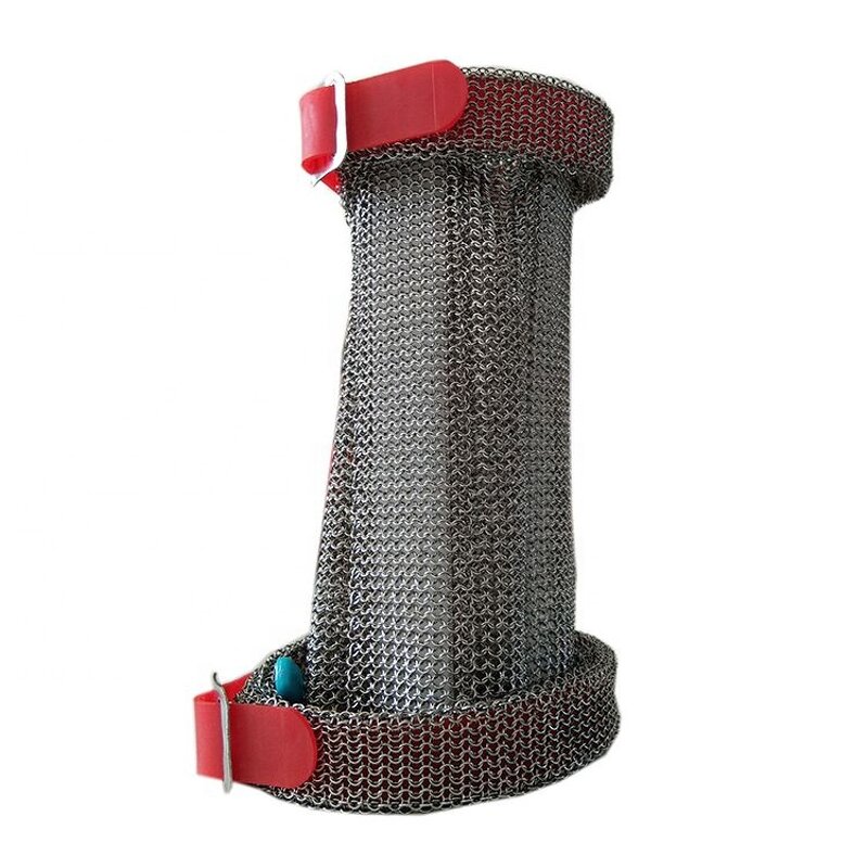 Arm Guard Factory - OEM Cut Resistant Chainmail Mesh with Textile Strap