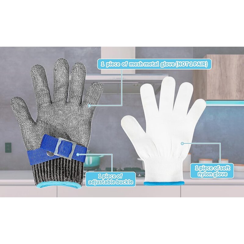 Cut Resistant Glove Factory - OEM ANSI A9 Stainless Steel Mesh for Meat