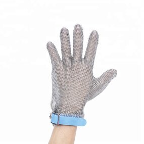 Chainmail Safety Gloves Factory - OEM Stainless Steel Metal Mesh Five Fingers