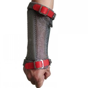 Arm Guard Manufacturer - OEM Cut Resistant Chainmail Mesh with TPU Strap