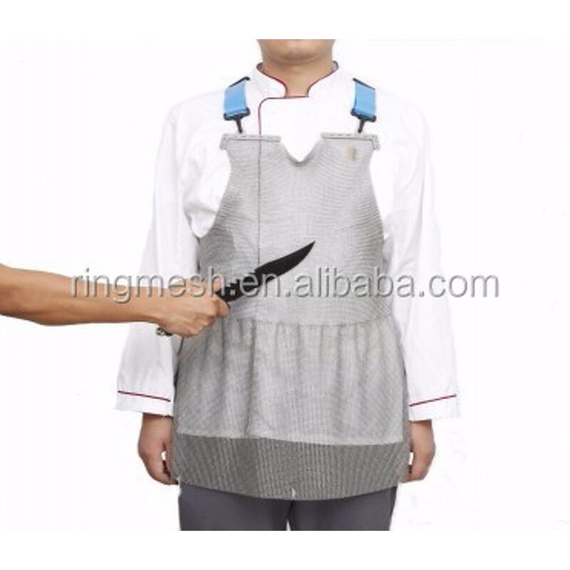 Butcher Apron Factory - OEM Cut Resistant Welded Ring Mesh