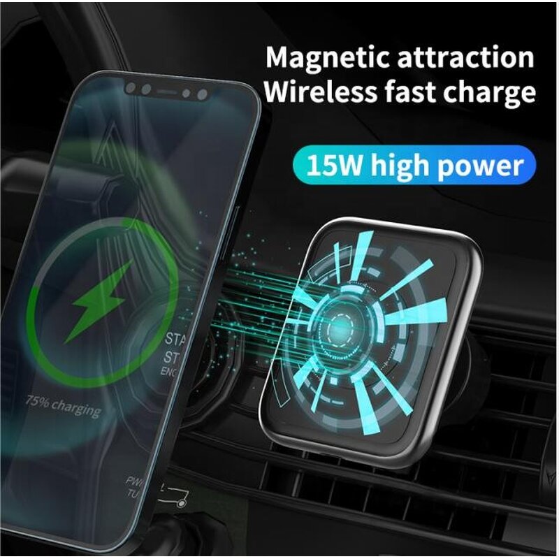 Magnetic Wireless Car Charger Manufacturer - OEM/ODM 15W Fast Charging Mount