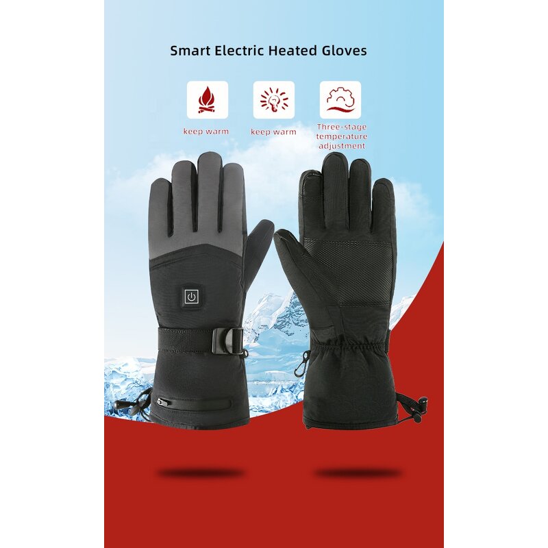 Electric Hand Warmer Factory - OEM/ODM Battery Heated Gloves for Skiing